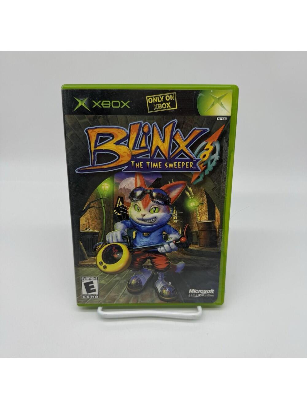 Blinx The Time Sweeper (Microsoft Xbox, 2002) - Case & Disc, *TESTED* No Manual